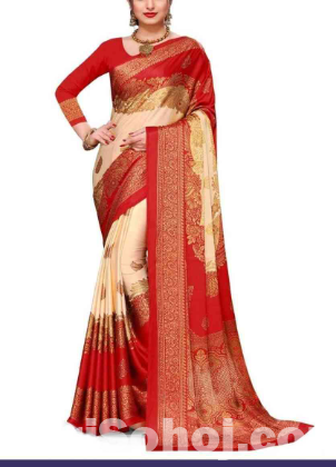 Sanjana Premium Shamuz Silk Saree